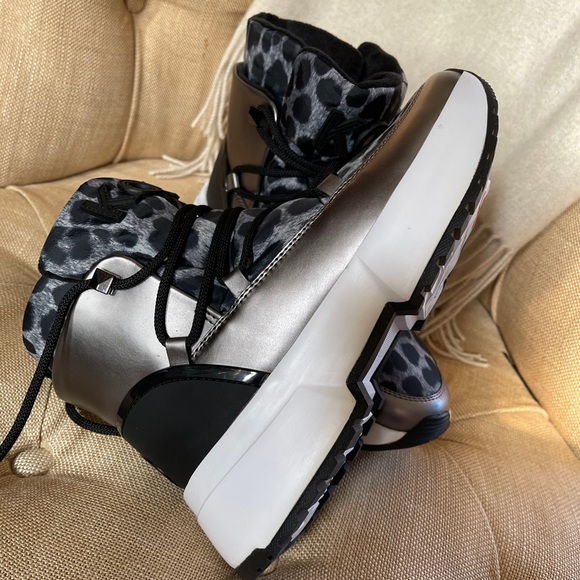 MICHAEL KORS Leopard-print metallic snow boots Sz6 - Picture 7 of 8